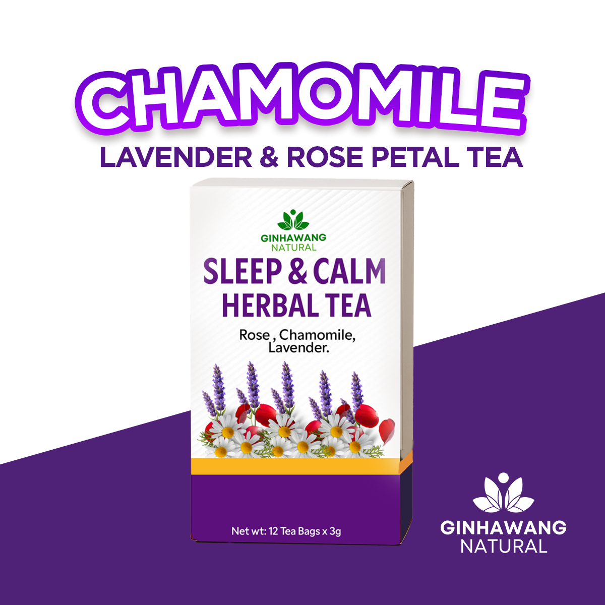 Ginhawang Natural Sleep & Calm Herbal Tea – For Relaxation & Better Sleep PH
