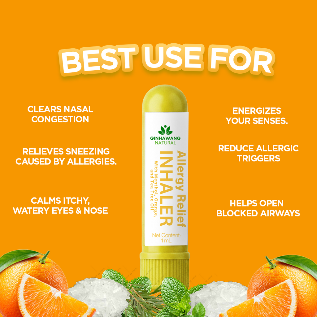 Ginhawang Natural Allergy Relief Inhaler – For Allergic Rhinitis, Sipon & Bahing PH